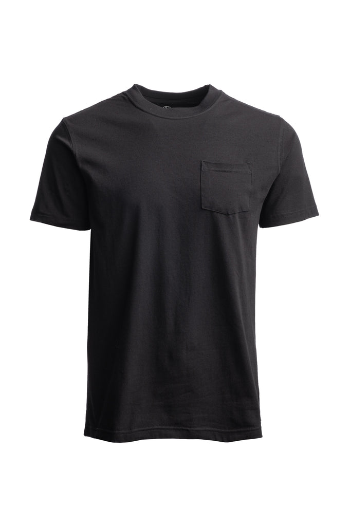 Stretch T-Shirt With Pocket - MS-E2232BLK